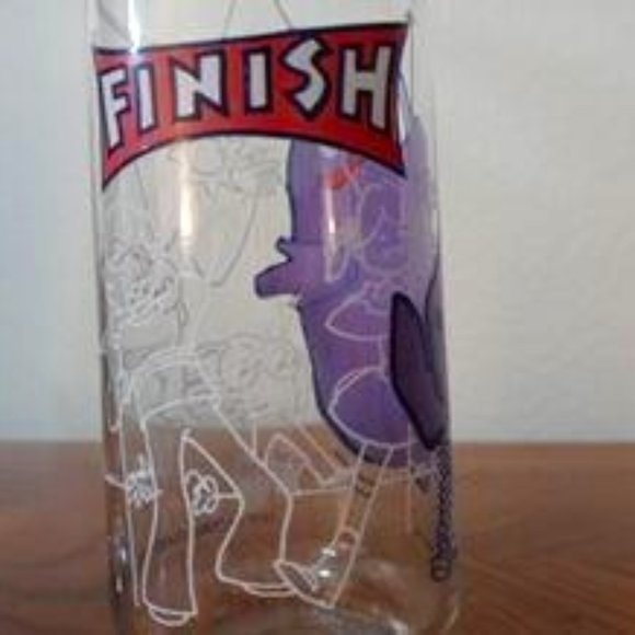 McDonald's Glasses Peanuts and Grimace Rare 1977 - Picture 2 of 10